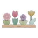 Little Dutch | Stapelpyramide Fairy Garden Stapelaar Bloemen Roze +12M