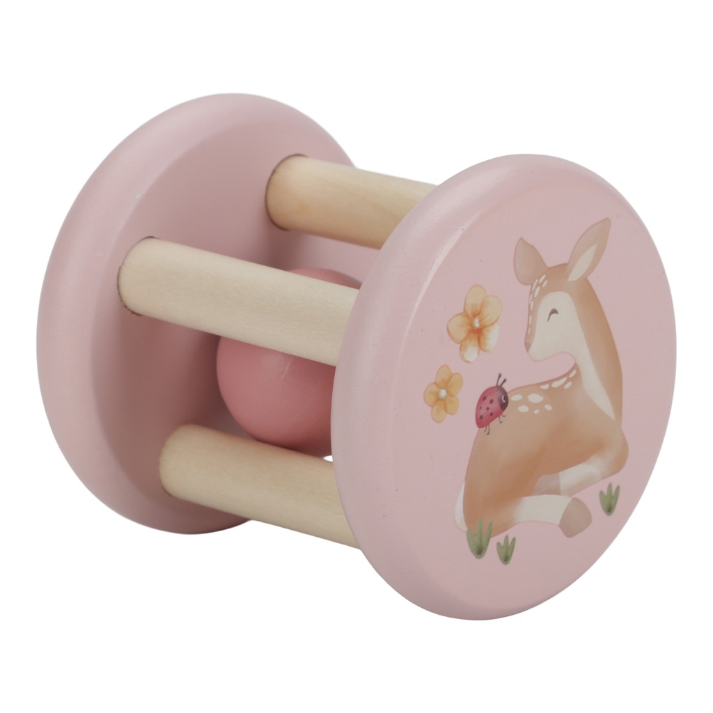 Little Dutch | Rammelaar Fairy Garden Roller Roze +3M