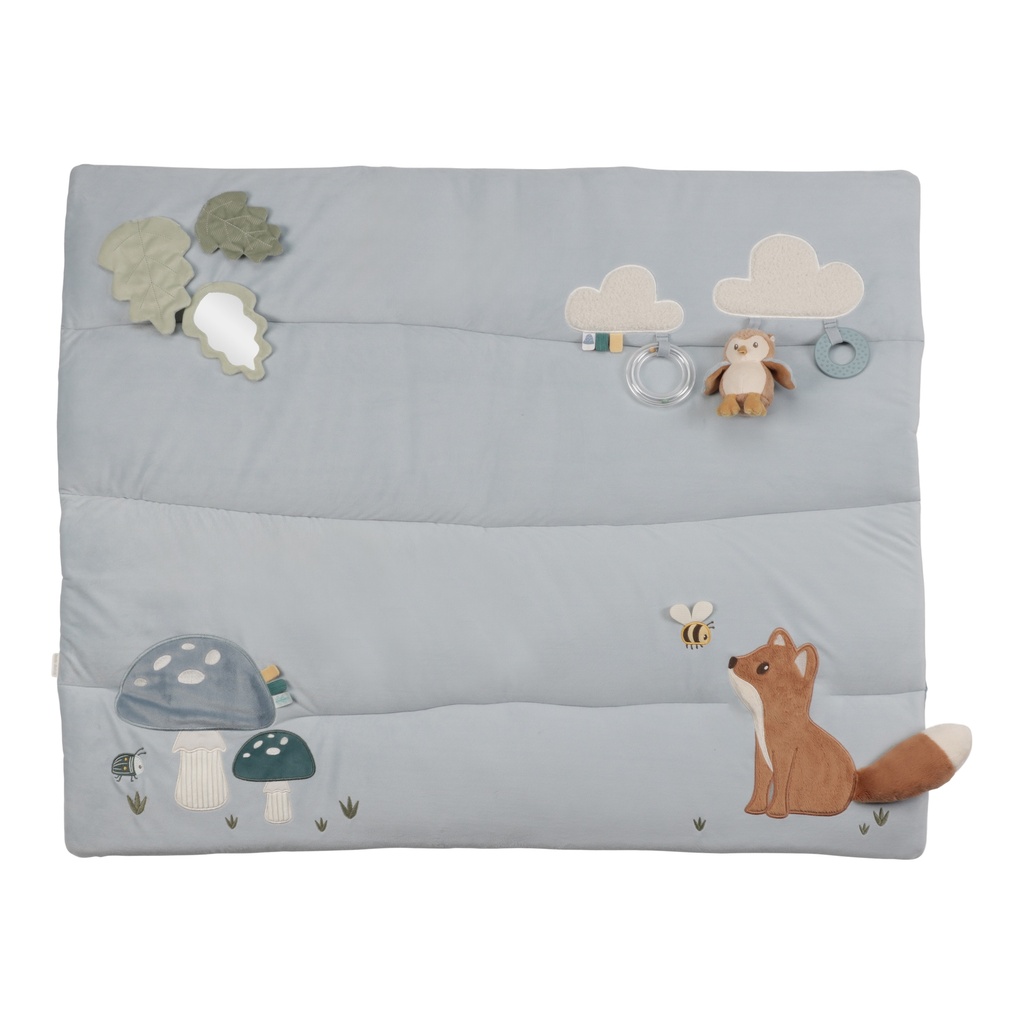 Little Dutch | Speeltapijt Zonder Speelboog Forest Friends Boxkleed Blauw +0M