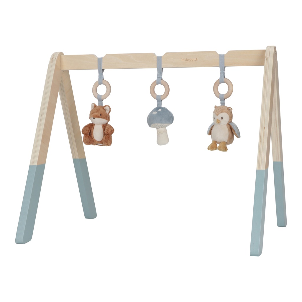 Little Dutch | Speelboog Met Speeltjes Forest Friends Blauw +0M