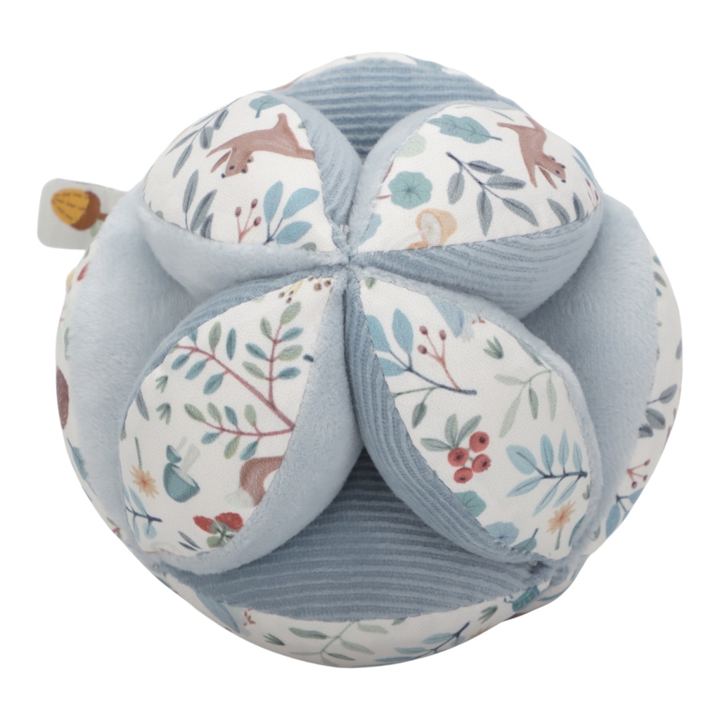 Little Dutch | Bal Forest Friends Grijpbal Blauw +0M