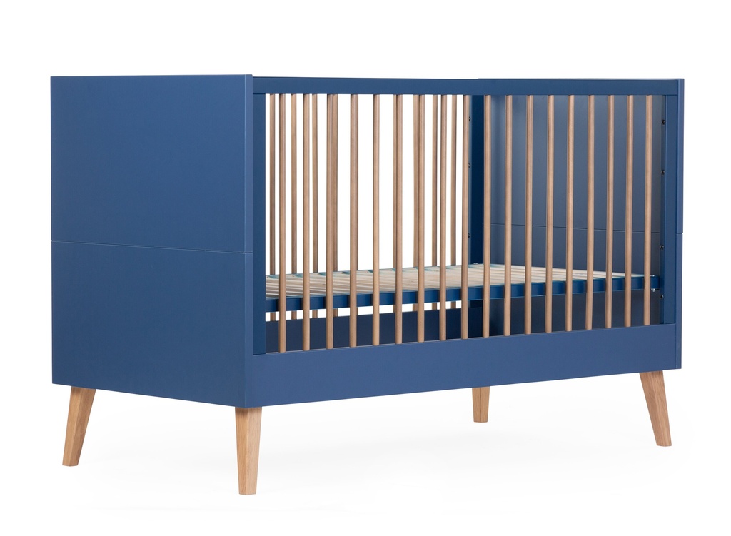 BED, 70x140, Bold Blue, MDF, babybed omvormbaar nr juniorbed, childhome