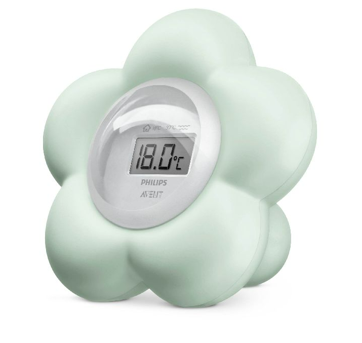 Avent | Badthermometer Digitaal Mint Groen Bloem LCD Scherm