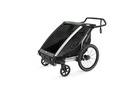 FIETSKAR, Thule, Chariot Lite 2, agave/black, grijs/zwart, vr 2 kind, gesch vr babyschaal, opvouwbaar, achterlicht