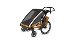 FIETSKAR, Thule, Chariot Sport 2 G3, natural gold, vr 2 kind, gesch vr babyschaal, opvouwbaar, achterlicht, 2024 