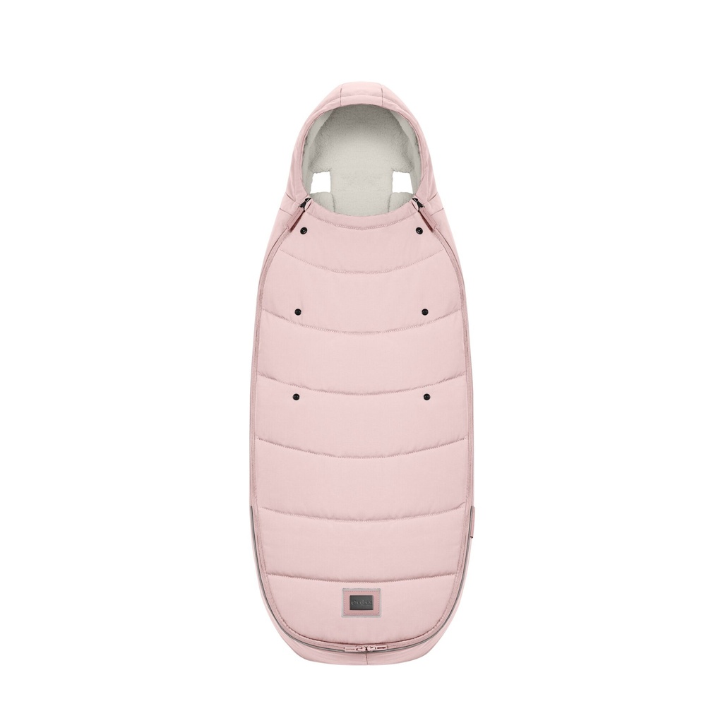 VOETENZAK, peach pink - light pink, uni, fleece, klassiek model, vr Priam 4.0/e-Priam, 2023