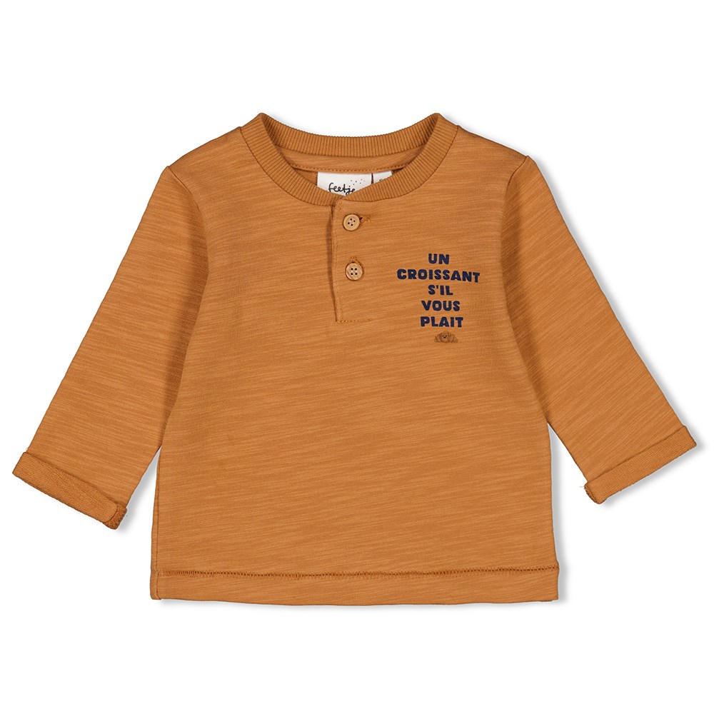 Feetje | T-shirt - Club Croissant Camel Maat 62