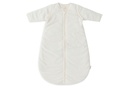 Sleeping Bag with Rem. Sleeves Round 110cm Rib Ivory