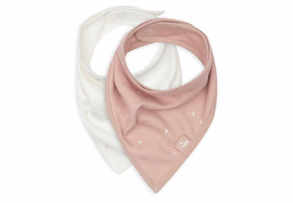 Jollein | Spuugdoekje Bandana Twinkling Wild Rose 2st