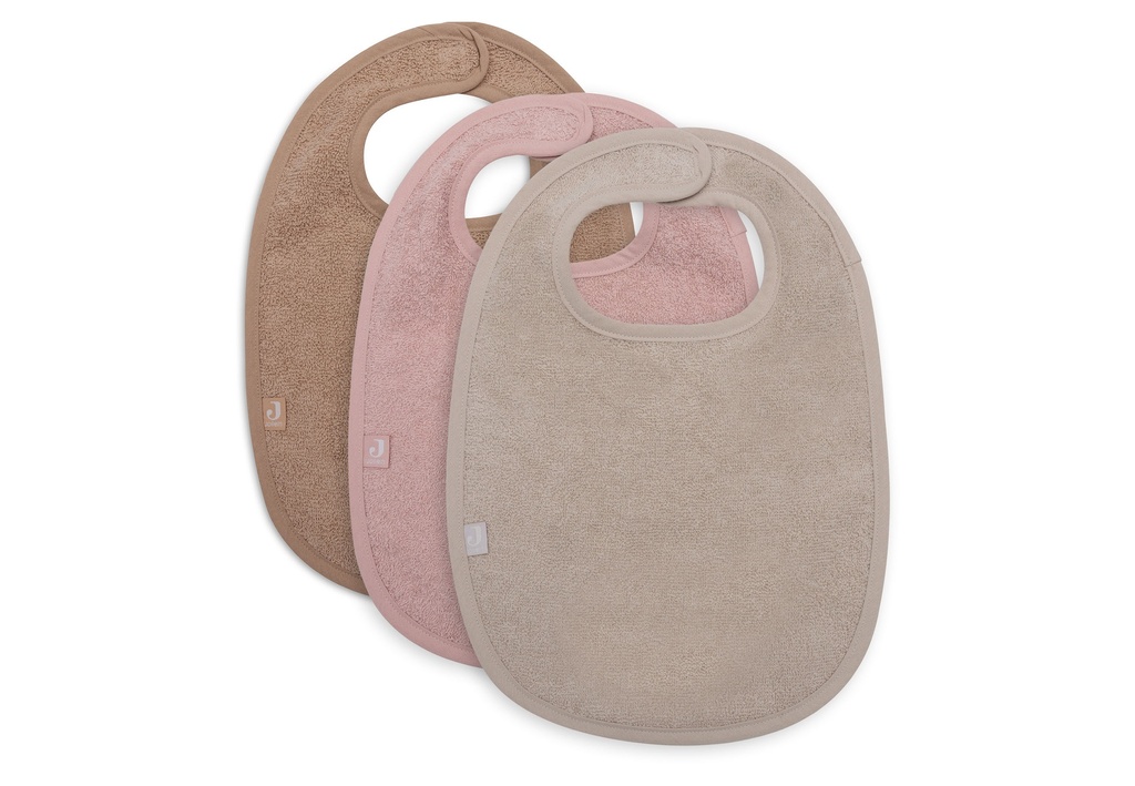 Bib Terry Wild Rose/Nougat/Biscuit (3pack)