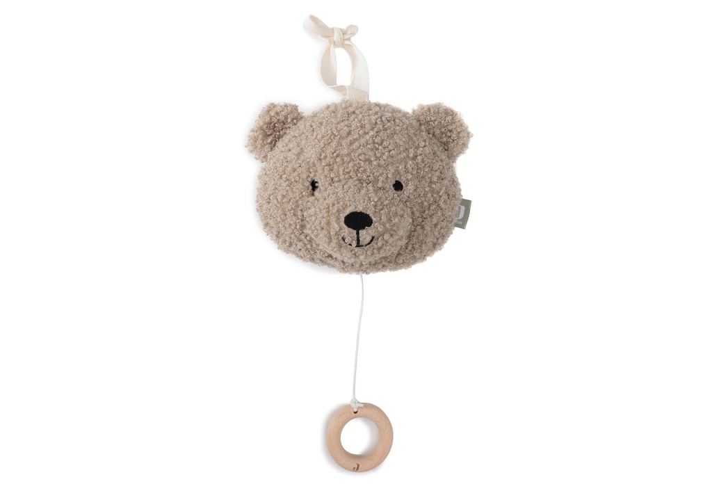 Musical Hanger Teddy Bear Olive Green