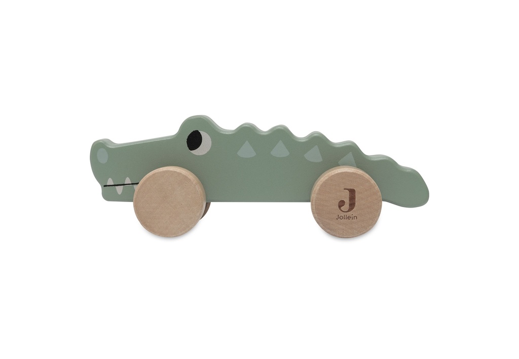 Wooden Crocodile on wheels Jungle Jambo