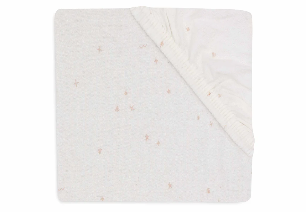 Fitted Sheet Jersey 40/50x80/90cm Twinkling Wild Rose