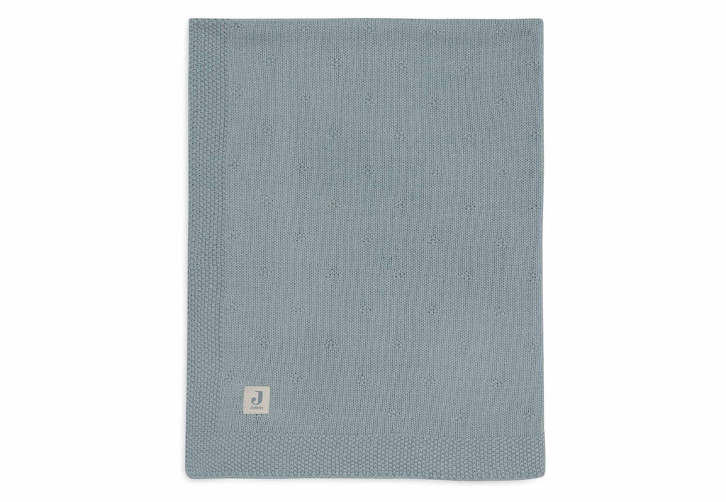 Blanket Cradle 75x100cm Cosy Knit Sea Green