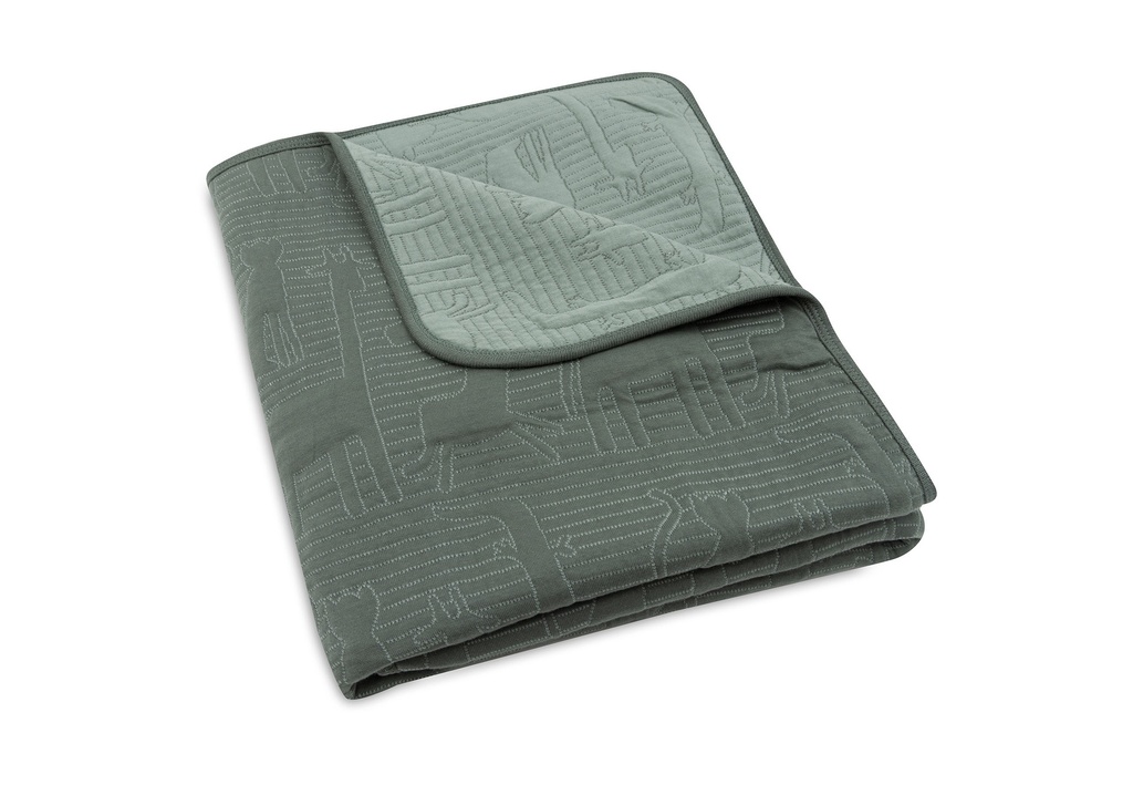 Jollein | Deken jungle jambo ash green - laurel 100x150cm