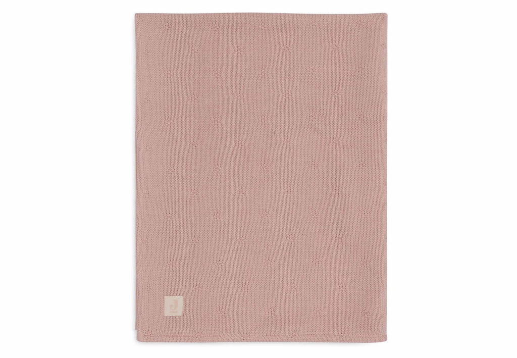 Jollein | Deken Cosy Knit Wild Rose Tricot/Velvet 75x100cm