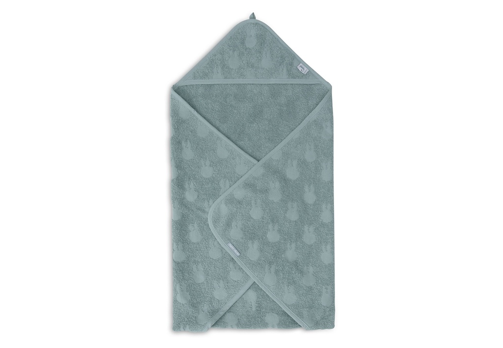 Bath cape Terry 75x75cm Miffy Jacquard Sea Green