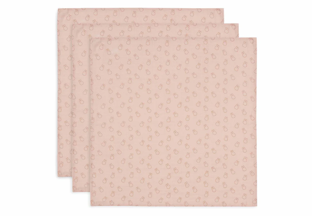 Cloth Muslin 70x70cm Miffy Silhouettes W. Rose(3p)