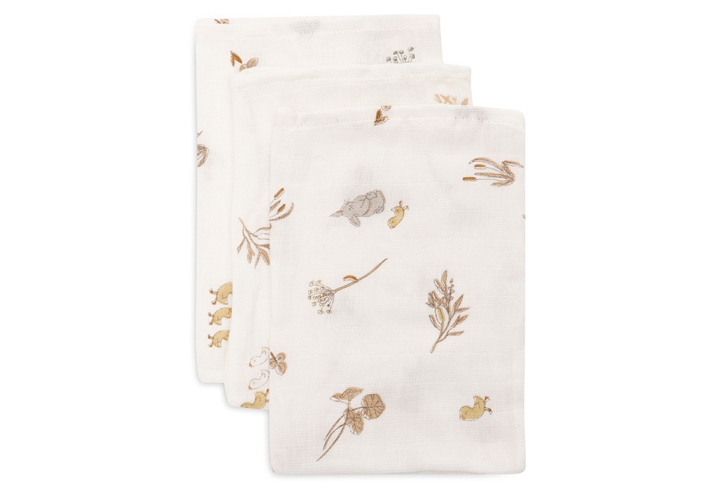 Jollein | Washandje Muslin Riverside 15x20 cm 3-pack