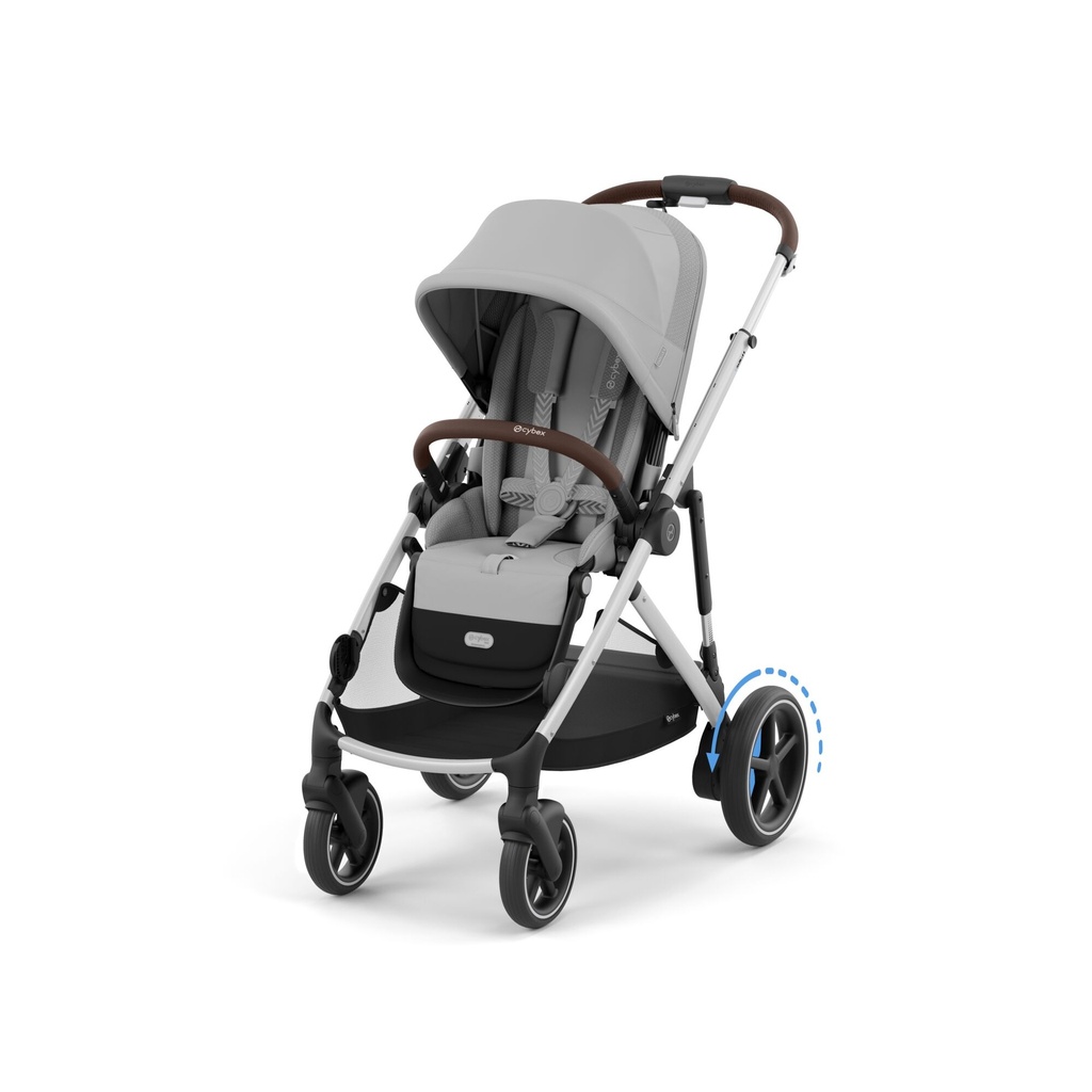 Cybex | Wandelwagen e-Gazelle S Stone Grey Frame Silver Alu