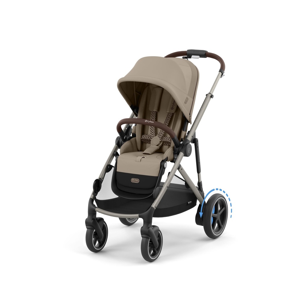 Cybex | Wandelwagen e-Gazelle S Almond Beige Frame Taupe Alu