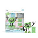 Glo Pals | Badspeelgoed Light Up Cubes Pippa 1 Figuur + 2 Cubes groen +36M