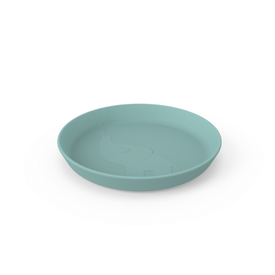 PLAT BORD, Kiddish Plate, Elphee, blue, uni, PP, afdruk van Elphee de olifant op de bodem van de kom, 1 stuk(s), 2024