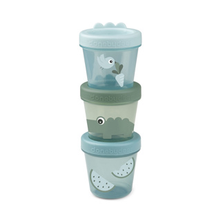 BEWAARPOTJE, Baby Food Container 3-pack, Croco, green, groen, PP/PP, 3x 150 ml, 2024