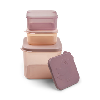 BEWAARPOTJE, Food Storage Container Set M, Elphee, powder, roze, PP/PP, 2x 240 ml/1x 900 ml, 2024