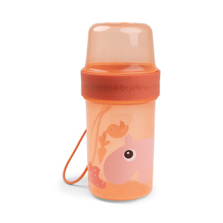 Done by Deer | Bewaarpotje To Go 2-way Snack Container L Ozzo Papaya 150ml/320ml