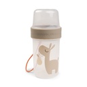 Done by Deer | Bewaarpotje To Go 2-way Snack container L  Lalee Sand 150ml/320ml