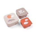 BEWAARPOTJE, Snack Box Set, Happy Clouds, powder, PP/kunststof, 1x 240 ml/1x 370 ml/1x 540 ml, 2024