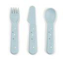 LEPEL/VORK/MES, 3 delig, Foodie Cutlery Set, Happy Dots, blue, blauw, all over print stippen, bestek, 2024