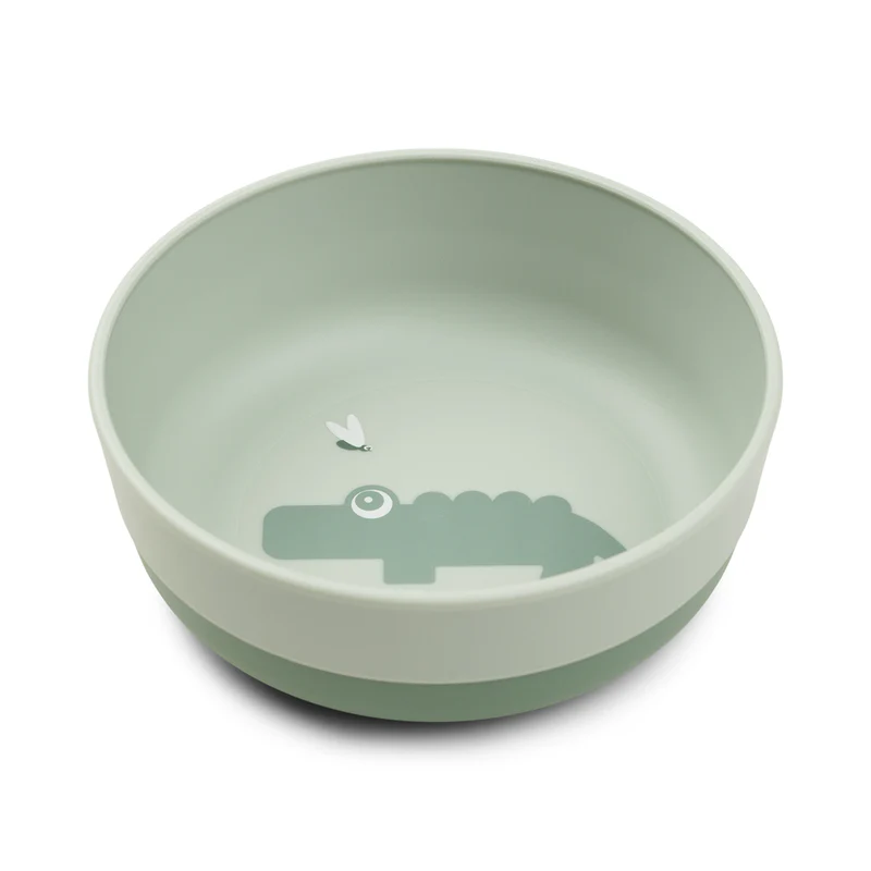 KOM, Foodie Bowl, Croco, green, rond, groen, print krokodil, PP, 1 stuk, bord, 2024