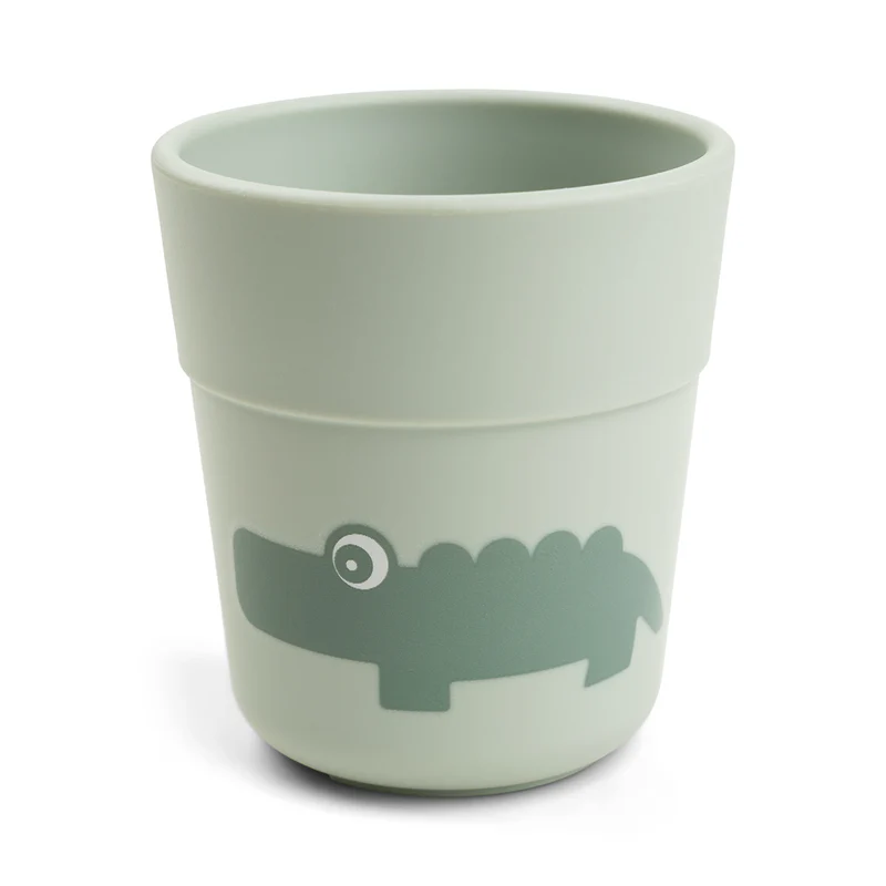 Done by Deer | Drinkbeker Mini Mug Croco Groen 135ml