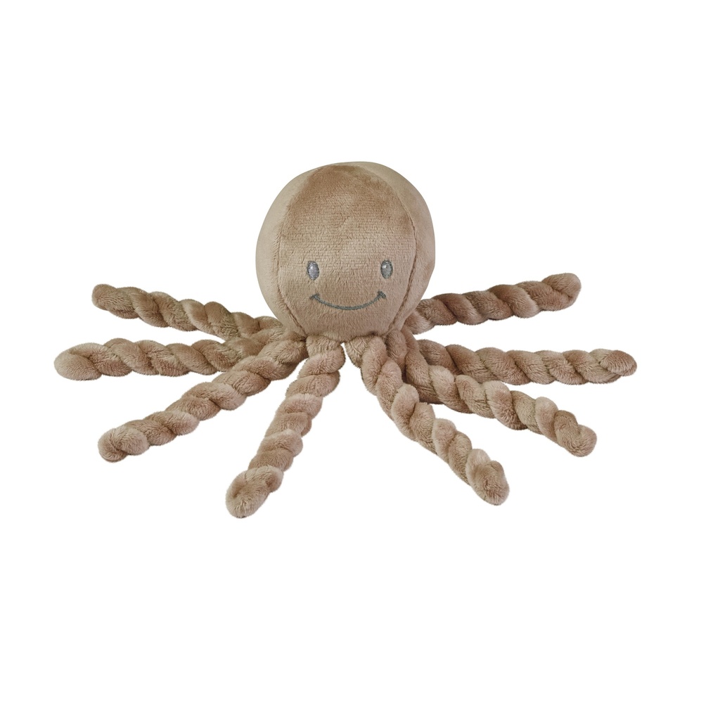 Nattou | Pluche knuffel Lapidou octopus - moka