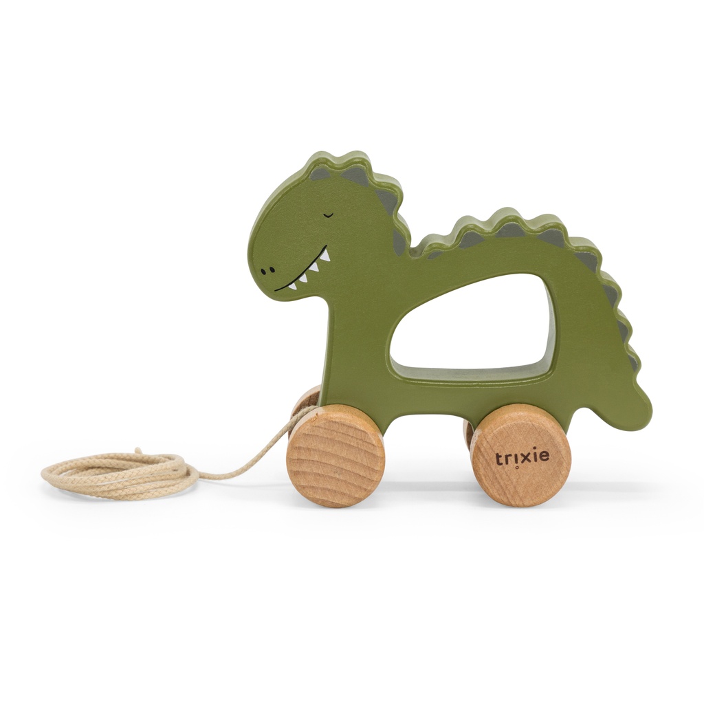 Trixie | Trekfiguur Mr. Dino Groen Hout +18M