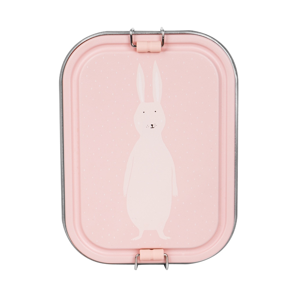 BROODDOOS, Mrs. Rabbit, Lunch Box Large, konijn, RVS, 15x6x20cm onderverdeling