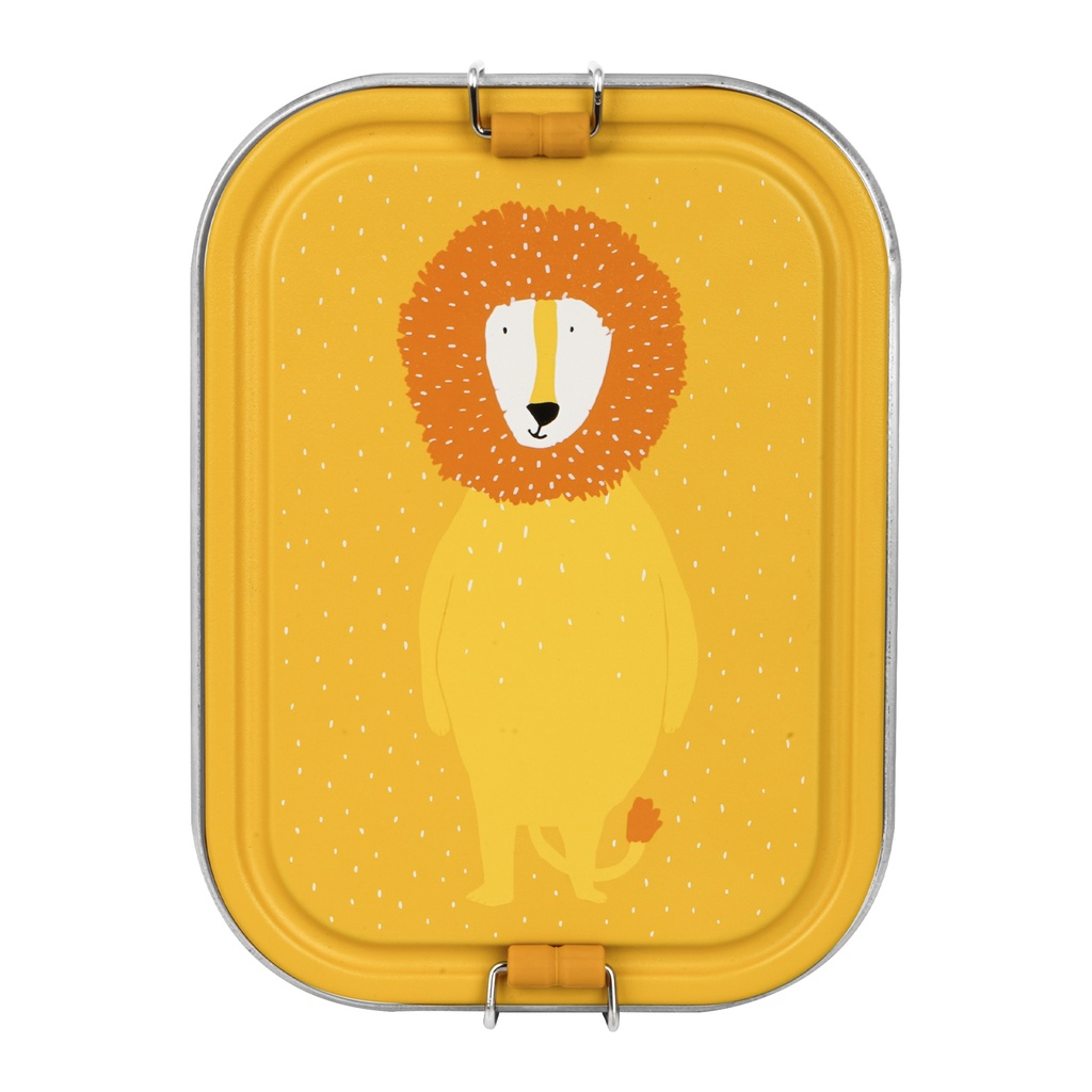 BROODDOOS, Mr. lion, Lunch Box Large, leeuw, RVS, 15x6x20cm onderverdeling