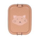 BROODDOOS, Mrs. cat, Lunch Box small, poes, RVS, 13x6x17cm onderverdeling