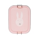 BROODDOOS, Mrs. rabbit, Lunch Box small, konijn, RVS, 13x6x17cm onderverdeling 