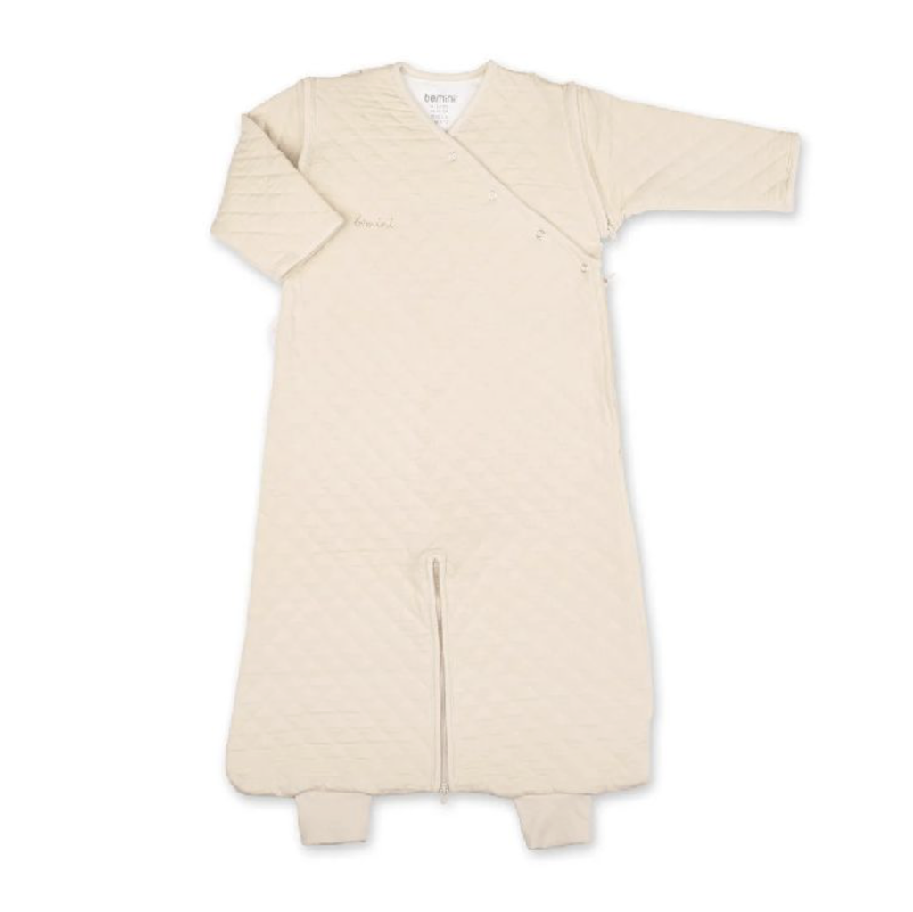 Bemini | Slaapzak 1,5 TOG pady quilted cream jersey 4-12 M