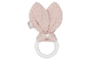 BIJTRING, Bunny ears wild rose ,textiel/silicone , vanaf 0 maand