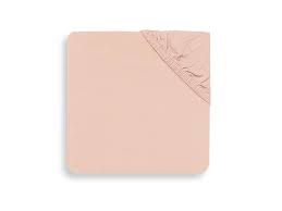 HOESLAKEN, 40/50x80/90cm, pale pink, roze, vr wieg/draagmand, uni, jersey, 100% katoen, 1 stuk(s)