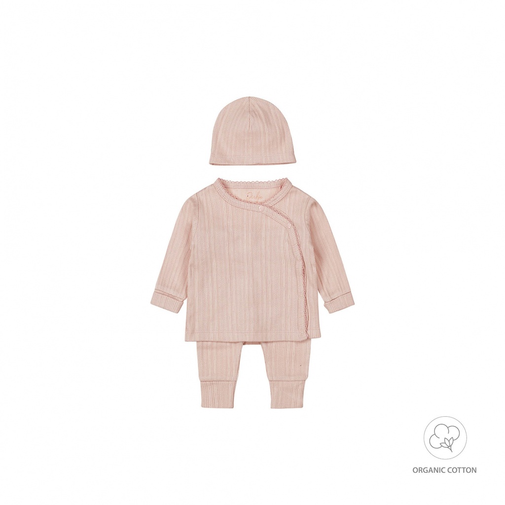 2 pce babysuit + hat organic cotton