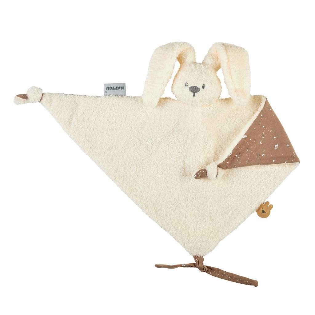 Nattou | Knuffeldoek Lapidou Maxi Glow In The Dark Teddy Vanilla