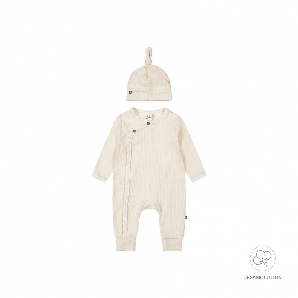 1 pce babysuit + hat organic cotton