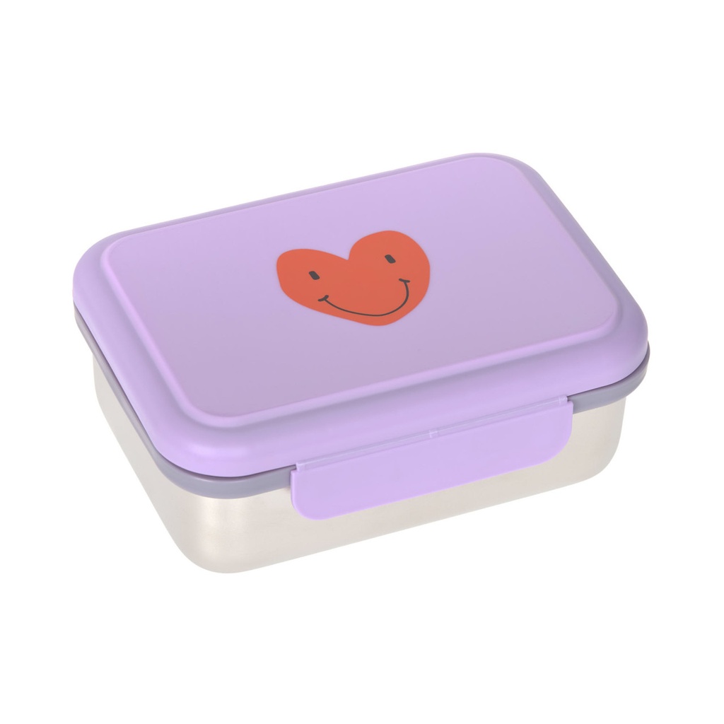 Laessig | Brooddoos Stainless Steel Little Gang Heart Lilac