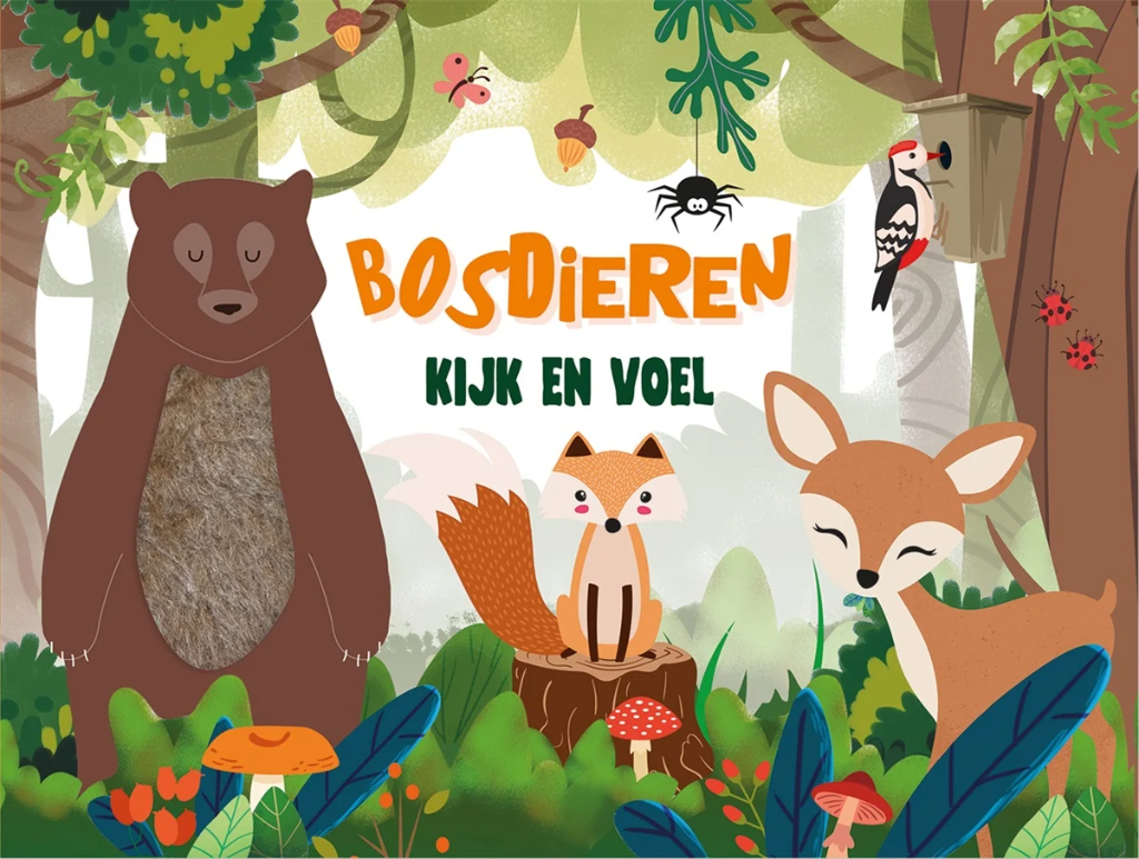 De Lantaarn | Boek Kijk En Voel - Bosdieren