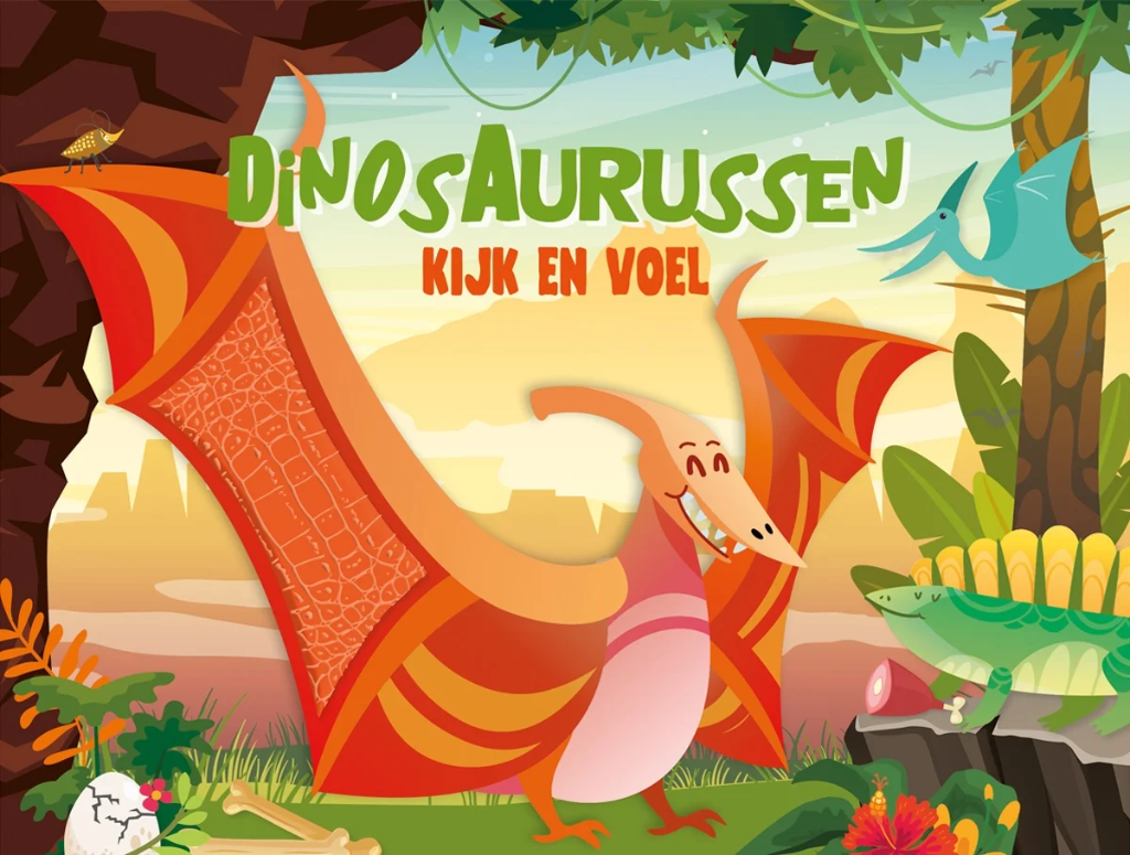 De Lantaarn | Boek Kijk En Voel - Dinosaurussen